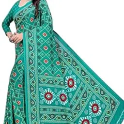 leelavati Printed Bandhani Georgette Saree (Light Blue) (SI_VS_GR_1462)-picture-10