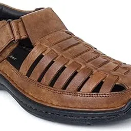 mardi gras Leather Sandals for Men | Fisherman Style Closed Toe Sandals | Durable & Slip-Resistant Sole-picture-32
