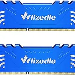 DDR3 RAM 16GB Kit (2x8GB) 1866MHz CL13 DIMM Wlizedle Desktop Memory PC3-14900 240-Pin 1.5V 2Rx8 Dual Rank Channel Non-ECC Unbuffered PC Computer Sdram Sticks Module Upgrade, Blue image 1