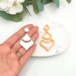 Polymer Clay Earing Cutters, Triple Arabian Drop Cutters, Summer Theme, Set of 3pcs, Clay Earing Making Tools, DIY Tools. [Size:Approx 50MM ]-image-57