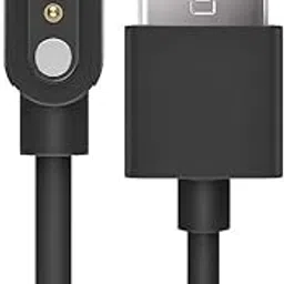 Magnetic Charging Cable 5 A 1.2 m Copper braided This cable supports smart elixir Smartwatch (Compatible with Titan smart elixir Smartwatch, Black, One Cable)-picture-13