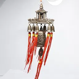 Jyotirvid Bronze Buddha Wind Chime (12 inch) image 1