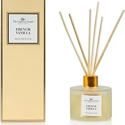The Fragrance People French Vanilla Reed Oil Diffuser - Comes with 8 Reed Diffuser Sticks - Aromatherapy Diffuser Home Fragrance Essential Oil Reed Diffuser for Bathroom Shelf Décor, Office & Bedroom-picture-13