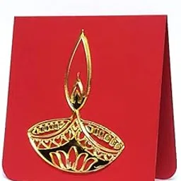 SVM CRAFT® Pack of 10 Mini Diwali Cards with Tags & Notes - Diwali Gift Card Pack-picture-27