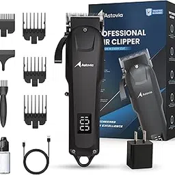 Professional Cordless Hair Clippers for Men – 7,000 RPM Motor, Zero Gap Adjustable Blades, LED Display, 300-Min Runtime, Quiet Operation, USB Rechargeable, Barber Grooming Kit-image-15
