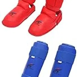SHOPORA® 2X MMA Shin Guards Leg Instep Protector Muay Thai for Training Gear Sporting Goods | Boxing, Martial Arts & MMA | Protective Gear | Shin Guards-image-4