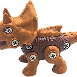 ThinkerPlace DIY Sliding Dinosaur Kit Triceratops | Learn About Dinosaurs | Take Apart Dinosaur Toys | Build, Play & Learn | STEM Educational Toy for Kids Age 4+ | Science & Learning Toy-image-8