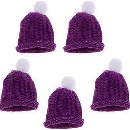 Fashion My Day 5Pcs 1/6 Girl Doll Warm Hat Beanie Wool Fleece Cap for Doll Purple | Modern | Clothes & Accessories | Dolls-image-81