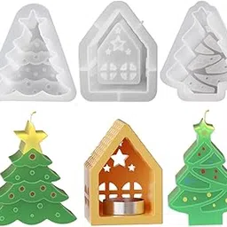 3PCS Christmas Candle Moulds, Molds for Candle Making, Material Mold for DIY Home Decor, Religious Crafts & Wax Sculptures - Easy Release, Durable Candle Mold for Candle Making Enthusiasts-image-49