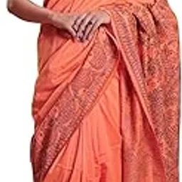 Vriksha Leela – Tree of Life Saree with Birds, Fruits & Fish Border-picture-41