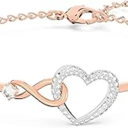swarovski Women's Hyperbola Bangle, Infinity And Heart, White, Mixed Metal Finish-picture-31