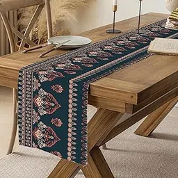 Ishro Home Premium Table Runner – Soft European-Standard Fabric, Elegant Soft Feel, Machine Washable, Timeless Design | (13x72 Inch, The Blue)-picture-12