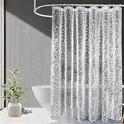 Kuber Industries 0.20mm PVC Shower/AC Curtain|Water Proof Transparent Curtain|Eyelet Rings, Curtain 9 Feet-picture-27