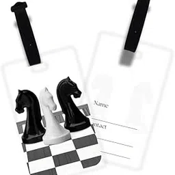 bibliophiles Chess Writable Transparent Bag Luggage Tags PVC Luggage Labels for Suitcases with Name Address Phone Number Travel for Baggage Identity ID for Trolley Suitcase-picture-12