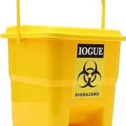 Iogue Modern Lightweight Dustbin For Home/office/Hospital/clinic 12 liter (YELLOW)-picture-29