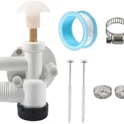 Enakshi® RV Toilet Water Valve Kit Sturdy 385314349 for Pedal Flush Toilets RV A-image-0
