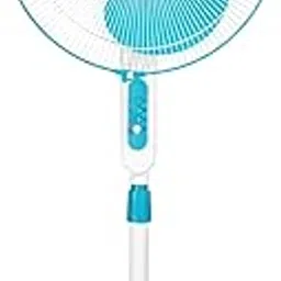 LEDVANCE Brezza Pedestal Fan 400mm | Pedestal Fan High Speed for Home | Smooth Oscillation | Rust Free Body | Adjustable Height with Telescopic Arrangement | ISI Marked | 2 Year Warranty - Blue-picture-32