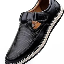 tayal Men's Slip-on Loafers, Sandals for Men Textured Design, Casual Comfort Shoes-picture-19