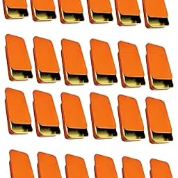 Aluminium Slide Top Tin Containers, Small Rectangular Metal Box for Lip Balm, Storage, Orange (24)-picture-51