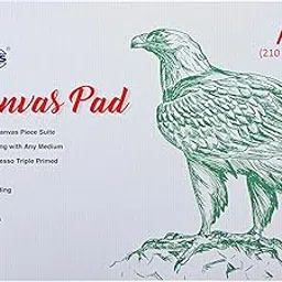 FIS® Canvas Pad, A4 Size(210x297mm), 380Gsm Thick, Cotton, Acrylic Gesso Triple Primed, 10 Sheets Per Pad-FSSKCSA410S-306-picture-10