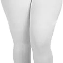 (Pack of 1 Women Ladies Girls White Capris 3/4 with String Nada-image-0