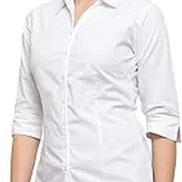 organic cleanse Women 3/4 Sleeve Stylish Western Official Formal Shirts for Women Regular fit Shirts for Women-picture-43