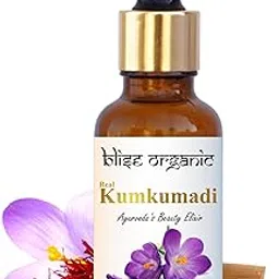 Blise organic Real Kumkumadi oil - 100% Pure and Natural, Chemical Free, Serum Oil for Glowing Skin and Even Complexion Made with Potent and Rare wild Herbs, Enriched with Saffron and sandalwood-image-99