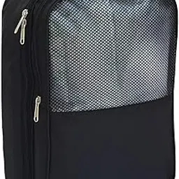 fatmug Travel Shoe Bag - Gym Men and Ladies Footwear Packing Storage Portable Cover - Black-picture-27
