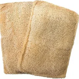 Natural Loofah Organic Body Scrubber for Bathing with Handle for men and women Organic Luffa Body Sponge for Bath Shower (Set of 2)-image-0