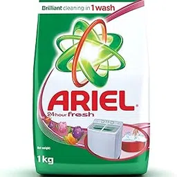 Ariel 24 hour Fresh Washing Detergent Powder 1 kg Pack-picture-43