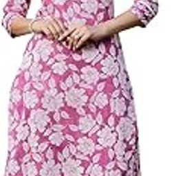 stylum Women's Floral Printed Cotton Straight Kurta Pant Set-picture-47