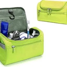 PAVILONN Travel Toiletry Bag with Hook (Green) | Hanging Dopp Kit & Bathroom Organizer | Portable, Waterproof, Multi-Compartment Grooming & Makeup Organizer for Men & Women-image-61