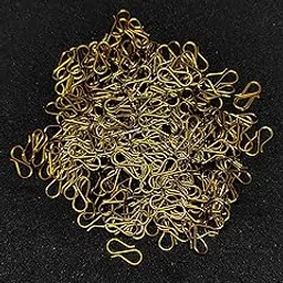 S Hook Necklace Hooks for Jewellery Making - 100 Pieces (Antique Gold)-picture-45