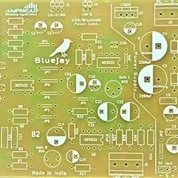 VASP Electronics High Gain Stereo Bass Treble PCB board for Audio Amplifiers using NE5532 op amp ic DIY project - PCB only- 1 piece image 1