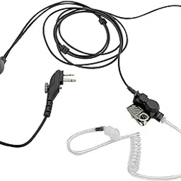 WODASEN BD502i Earpiece Clear Coil Tube Headset PTT Mic for Hytera HYT PD502 PD562 TC508 2-Pin Plug with Screw Radio-picture-28