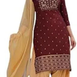 Womens Rayon Readymade Pritned Embroidery Work Kurta Patiala Dupatta Sets-picture-10