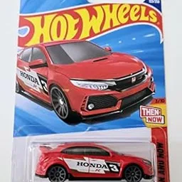 Hot Wheels 2018 Honda Civic Type R [Red], Then and Now 3/10, 123/250, 1:64 Scale Diecast Car-image-84