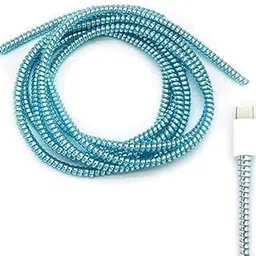 MINI DREAMS Cable Charger Spiral Protector | Cable Cord Protectors Winders for Mobile Phone Charging Cable Earphones-picture-11