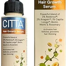 CITTA Hair Growth Serum | Boosts Hair Growth, Activates Follicles & Prevents Thinning | Biotin, Rosemary & Fenugreek Oil | Nourishes Scalp & Increases Hair Vitality | For All Hair Types | 50ml-image-76