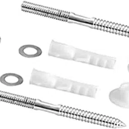 Sanimart Stainless Steel Reg Bolt Pair with Nut & Screw Set for Wash Basin Countertop Fixing | 10MM x 110MM Length | Durable and Rust-Resistant Installation Hardware-picture-59