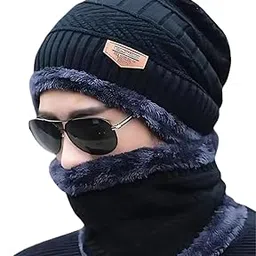 drumstone 𝟏𝟓 𝐘𝐞𝐚𝐫𝐬 𝐖𝐚𝐫𝐫𝐚𝐧𝐭𝐲 Winter Knit Cap & Scarf Combo for Men and Women, Warm Beanie and Neck Muffler Set for Cold Weather, Skiing, Hiking, Cycling, and Outdoor Activities-picture-47