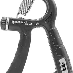 ZENITRAIN Hand Grip Gym With Counter | Hand Gripper Upto 60 Kg | Hand Grip Strengthener | Adjustable Resistance | Hand Grip Workout | Resistance Workout - Black-picture-17