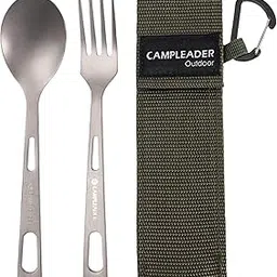 fashionmyday Fashion My Day® Titanium Camping Tableware Durable Ultralight for Backpacking Tableware Fork Spoon Green Bag | Sporting Goods | Outdoor Sports | Camping & | Camping Cooking Supplies | Outdoor-picture-37
