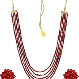 karatcart Crystal Beads Multi-Strand Necklace Set for Women…-picture-54