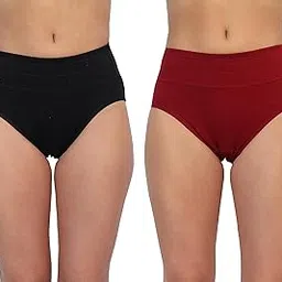 glamoras Women Cotton High Waist Full Coverage Broad Band Tummy Tucker Tummy Control Panty, Size L-3XL, Pack of 2 Panties-picture-12