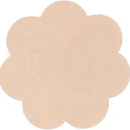 Pack of 20 Skin-Friendly Disposable Nipple Covers for Women (Flower Shaped)- WF20 Beige-image-91