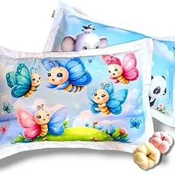 SAMSPIRE 100% Organic Cotton Kids Pillow Covers only, Size 12x18 inches, Suitable for Kids of 1 to 6 Year, Set of 2 (BT-EL-COTN-Kid-COV)-picture-17