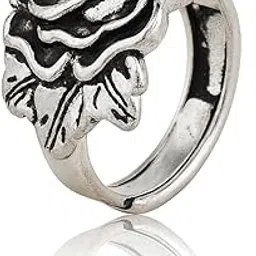 Traditional Floral Design Adjustable Ring For women-image-18