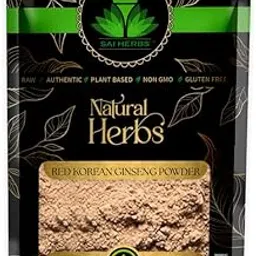 SAI HERBS Red Korean Ginseng Powder - Boosts Energy and Immunity - Relieves Stress - For Muscles - Stamina - Pure & Natural (50 Grams)-image-5