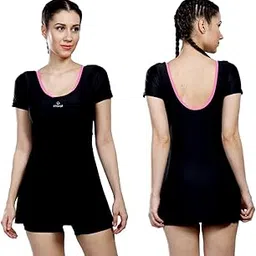 AIRAVAT 5007 Women’s Swim Wear/Swimming Suit with Stretchable Fabric, High Level of UV Protection, Comfort and Flexible (L, Black)-picture-53